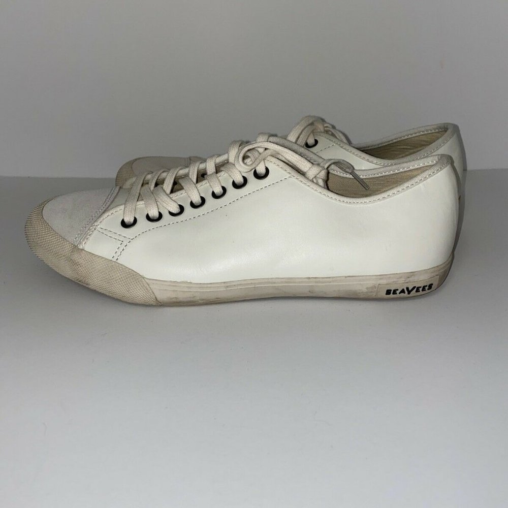 SeaVee’s Army Issue Sneaker White Leather Men’s 9